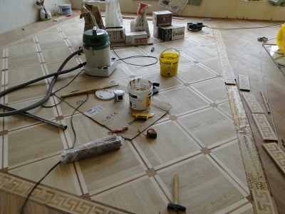 Укладка художественного паркета Паркетные работы по укладке художественного паркета